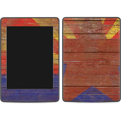 Arizona Flag Dark Wood Amazon Kindle Skin